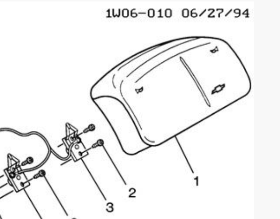 Driver Steering Wheel Air Bag Module Blue 16867390