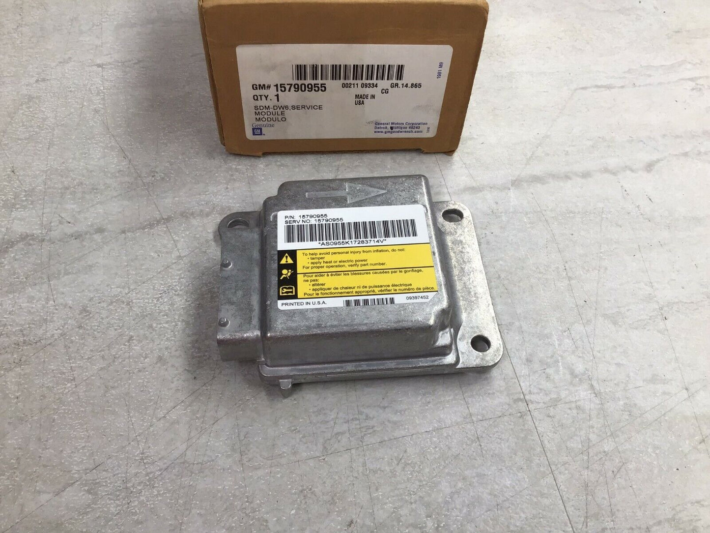 Module Assembly, Infl Rst Sen & Diagn 15790955